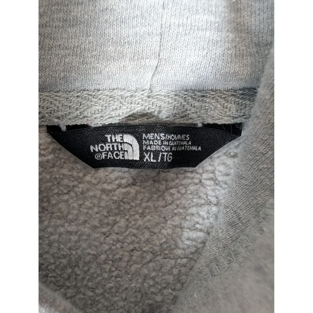 The North Face Mens Gray Box Logo Hoodie Never Stop Exploring Pullover XL
